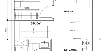 TMW Maxwell 1+Study Type C1 Floor Plan