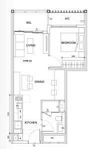 TMW Maxwell 1+Study Type C2 Floor Plan