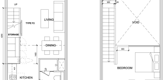 TMW Maxwell Studio Loft Type F2 Floor Plan